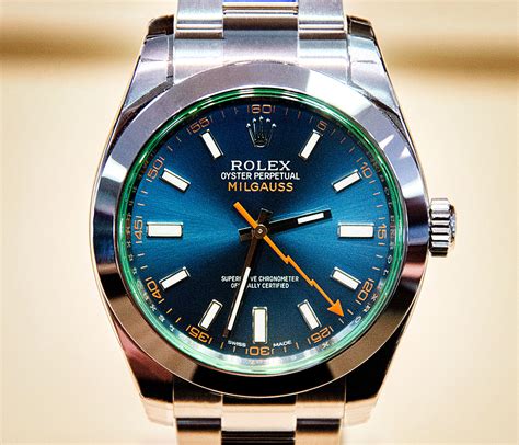 rolex milgauss blue luminate|Rolex Milgauss price.